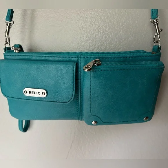 Relic Teal Mini Crossbody Bag - Picture 3 of 9